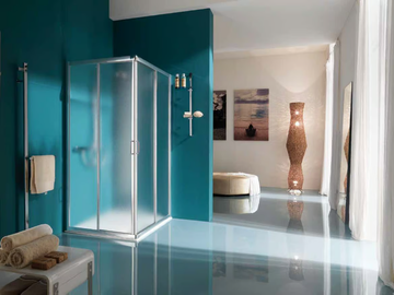 AMERICA - 2 places rectangular shower cabin with tray by Samo - view 3