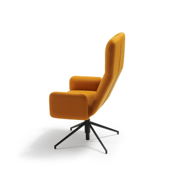 ELLE - Swivel high-back fabric executive chair by Sancal - view 3