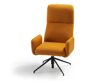 ELLE - Swivel high-back fabric executive chair by Sancal - view 2