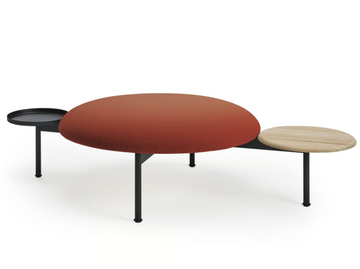 MEETING POINT - Round fabric pouf by Sancal - view 2