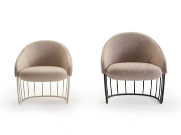 TONELLA MAXI - Upholstered fabric armchair with armrests by Sancal - view 3