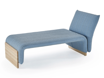 DIWAN - Upholstered chaise longue by Sancal - view 2