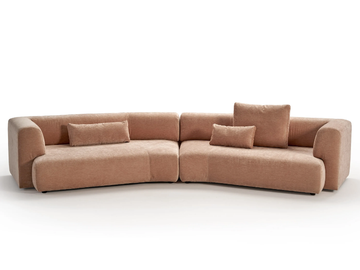 DUO MAXI - Modular curved cotton sofa by Sancal - view 2
