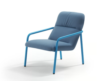 ELLE - Fabric armchair with armrests by Sancal - view 2
