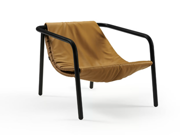 ELLE MINI - Leather easy chair with armrests by Sancal - view 2