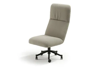 ELLE - Fabric executive chair with 5-spoke base with castors by Sancal - view 2