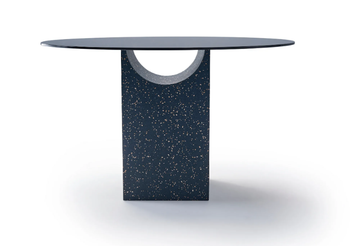 VESTIGE - Round glass table with iQ Surface base by Sancal - view 3