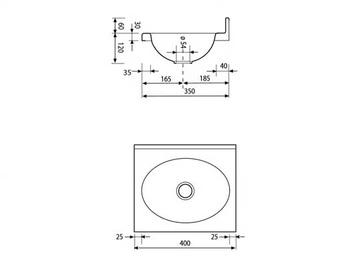 2014 - Oval single stainless steel washbasin by Saniline - view 3