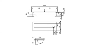 2020 - Rectangular single stainless steel washbasin by Saniline - view 3