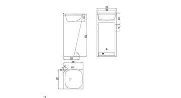 2095 - Freestanding rectangular single stainless steel washbasin by Saniline - view 3