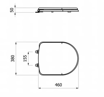 SENIOR 46 - Toilet seat by Saniline - view 3