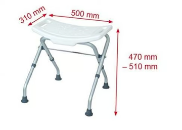 SGR-IN - Aluminium bathroom stool by Saniline - view 3