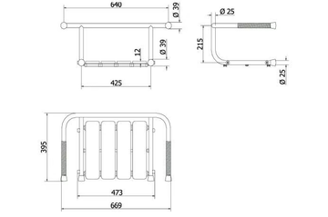 SV - Powder coated steel bath-tub seat by Saniline - view 3