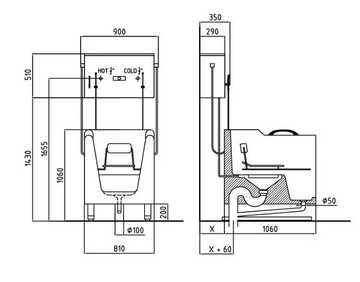 VDP30/VDP31 - Accessible shower by Saniline - view 3