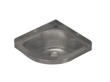 2011 - Corner single stainless steel washbasin by Saniline - view 2
