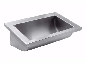 2020 - Rectangular single stainless steel washbasin by Saniline - view 2