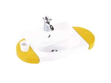 MINIMÈ - Wall-mounted washbasin for children with overflow by Saniline - view 2