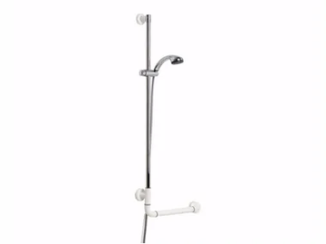 270-NY - Fixed L-shaped extruded aluminium grab bar with spray by Saniline - view 2