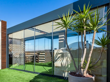ASTRON - Sliding aluminium glass facade by Saxun - view 2