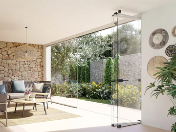 AZUR - Sliding aluminium glass facade by Saxun - view 2