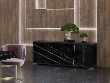 RECTA - Porcelain stoneware sideboard with doors by Scandal - view 3