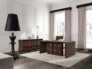 WALL STREET - Rectangular velvet writing desk by Scandal - view 2