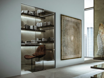 DUAL - Frame for two sliding glass doors by Scrigno - view 3