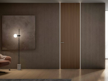 CONTROLUCE - Flush-fitting swing door with integrated LED lighting by Scrigno - view 2