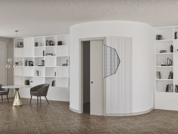 ORBITALE - Counter frame for curved sliding doors by Scrigno - view 2