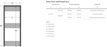 RELAX - Flush-fitting hinged door by Scrigno - view 3