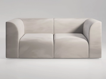 ARCHI - 2 seater fabric sofa by Secolo - view 2