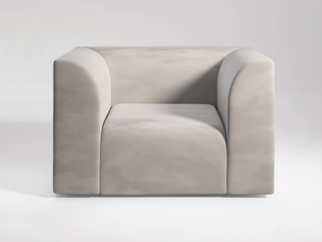ARCHI - Fabric armchair with armrests by Secolo - view 2
