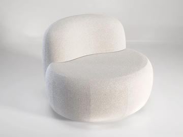B15Z - Fabric armchair by Secolo - view 2