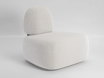 CLIP - Upholstered fabric easy chair by Secolo - view 3