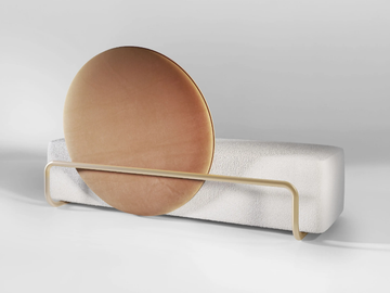 HORIZON - 2 seater fabric sofa by Secolo - view 3