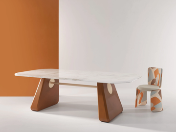 INGE MARBLE - Rectangular marble table by Secolo - view 3