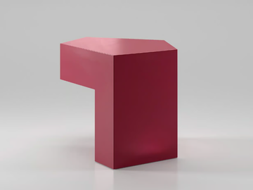 LOCK - Wooden side table by Secolo - view 3