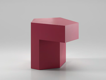 LOCK - Wooden side table by Secolo - view 2