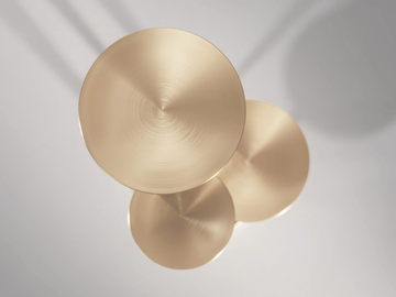 ORION - Round metal side table by Secolo - view 3