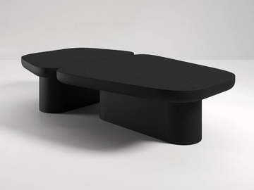 PANGEA - Low wooden coffee table for living room by Secolo - view 3