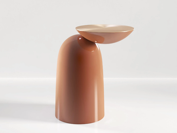 PINGU - Round side table by Secolo - view 2