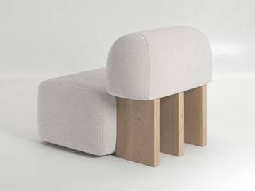 YEMENI - Modular fabric easy chair by Secolo - view 2