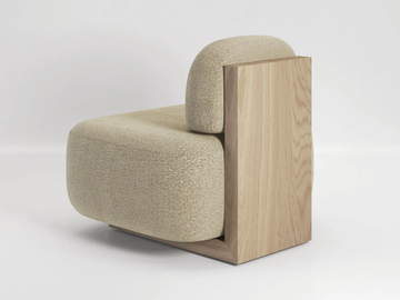 YOSHIDA - Fabric easy chair by Secolo - view 2