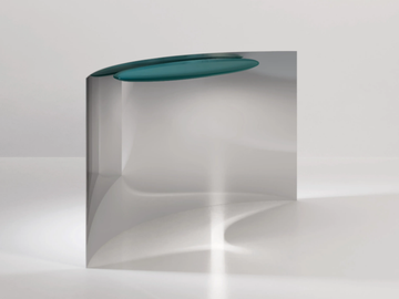 TANGENT - Metal console table by Secolo - view 2