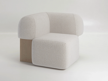YEMENI - Modular fabric easy chair by Secolo - view 2