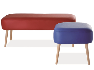 CLUB - Upholstered square pouf by Sedex - view 3