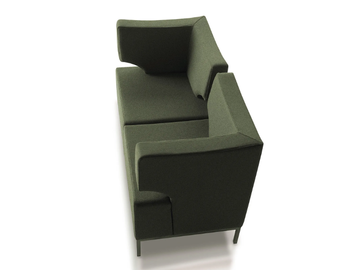 DEXTER - Upholstered fabric restaurant booth by Sedex - view 3