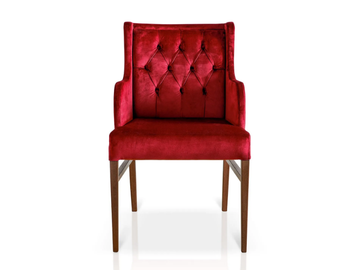 DRESSY-C - Upholstered tufted chair with armrests by Sedex - view 3