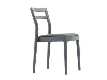 JUNE - Stackable wooden chair with integrated cushion by Sedex - view 3