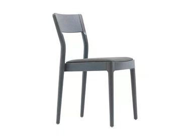 JUNE - Stackable wooden chair with integrated cushion by Sedex - view 2